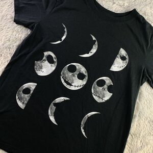 Jack Skellington Shirt Womens Medium Black Moons Nightmare Before Christmas